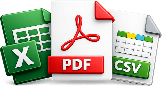 Supported file formats